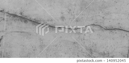 Weathered concrete wall texture with horizontal cracks. Weathered concrete wall texture with horizontal cracks. 140952045