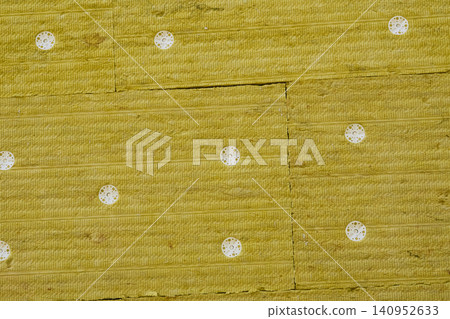 Construction.Thermal insulation panel on wall 140952633