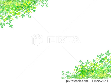 Lush green background illustration, white background Lush green background illustration, white background 140952641