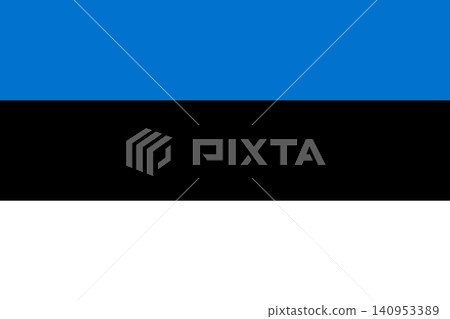 Official Estonia national flag in original proportions. Estonian tricolor striped background. Vector illustration Official Estonia national flag in original proportions. Estonian tricolor striped background. Vector illustration 140953389