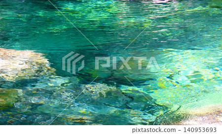 Vibrant and beautiful ripples on the surface of the water in Atera Valley 140953693