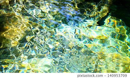 Vibrant and beautiful ripples on the surface of the water in Atera Valley Vibrant and beautiful ripples on the surface of the water in Atera Valley 140953709
