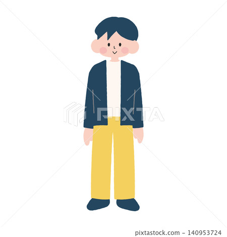 全身男性插畫素材 A 全身男性插畫素材 A 140953724
