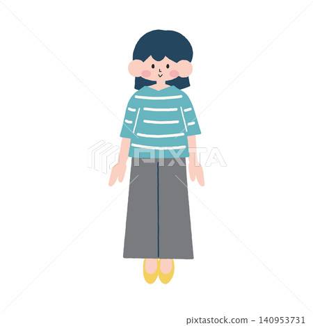 全身女性插畫素材 B 全身女性插畫素材 B 140953731