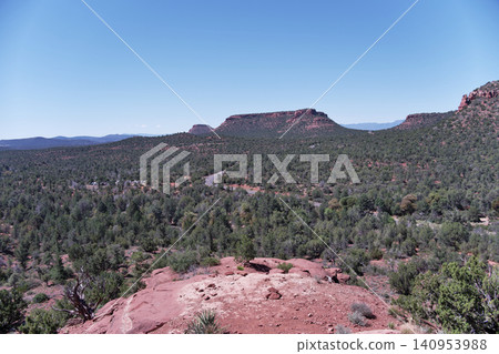Viewing the trailhead from Boynton Canyon Trail's Bonton Pass Vortex in Sedona Viewing the trailhead from Boynton Canyon Trail's Bonton Pass Vortex in Sedona 140953988