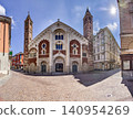 Sant Andrea Basilica facade in Vercelli Italy 140954269