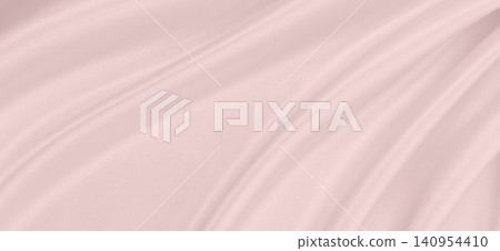 Smooth elegant pink silk or satin texture as wedding background. Luxurious background design 140954410