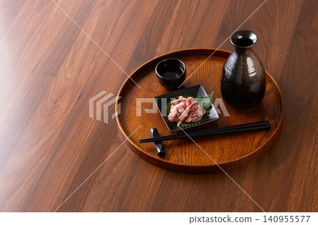 Squid and salted sake and sake Squid and salted sake and sake 140955577