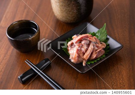 Squid and salted sake and sake Squid and salted sake and sake 140955601