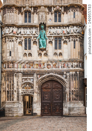 Canterbury Cathedral Christ Church Gate England Canterbury Cathedral Christ Church Gate England 140955783