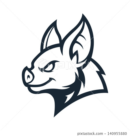 bat mascot logo illustration vector design template simple and modern style bat mascot logo illustration vector design template simple and modern style 140955880