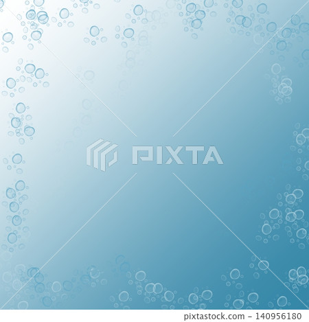 Deep blue ocean background with water bubbles frame and copy space. Deep blue ocean background with water bubbles frame and copy space. 140956180