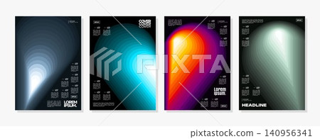 Colorful spectrum blend layer spot location cover set 140956341