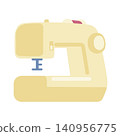 Simple and cute sewing machine illustration 140956775