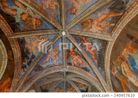 Villesavin chapel frescoes, Loire valley, France Villesavin chapel frescoes, Loire valley, France 140957610