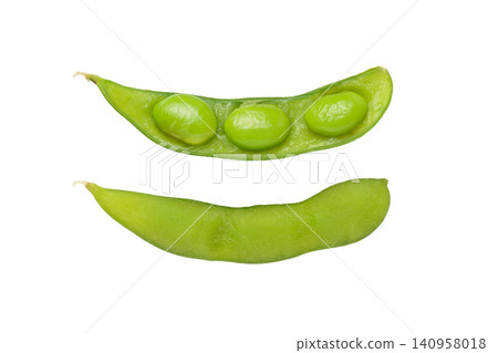 Two edamame bean cutout PNG images Two edamame bean cutout PNG images 140958018