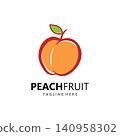 Natural Fresh Peach Illustration Design 140958302