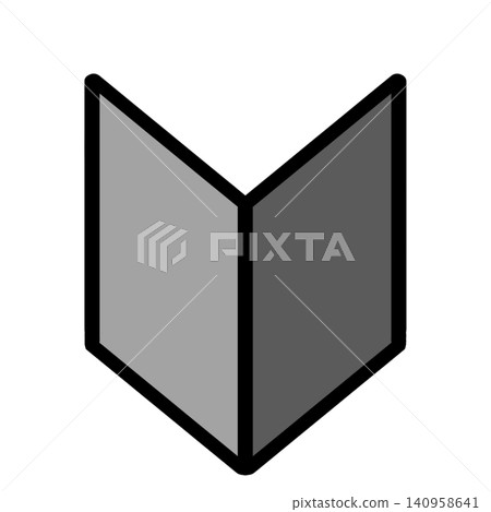 Beginner's Mark illustration material in a chic design and gray color that blends well with backgrounds. 140958641