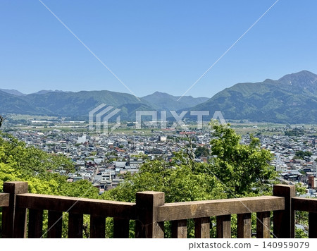 View from a hilltop; the townscape of Ono City seen from above. View from a hilltop; the townscape of Ono City seen from above. 140959079