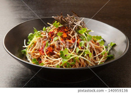 Spicy chili oil soba Spicy chili oil soba 140959136