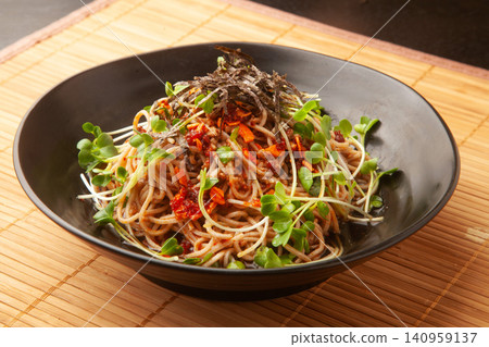 Spicy chili oil soba Spicy chili oil soba 140959137