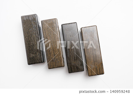 Wooden blocks on a white background 140959248