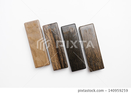 Wooden blocks on a white background Wooden blocks on a white background 140959259