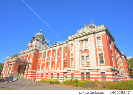 The Nagoya City Archives (formerly the Nagoya Court of Appeals), a red brick Western-style building bathed in soft light. 8 The Nagoya City Archives (formerly the Nagoya Court of Appeals), a red brick Western-style building bathed in soft light. 8 140959297