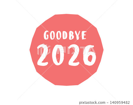 GOOD BYE 2026 Illustration 140959482