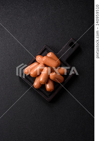 Chicken or pork grilling sausages with garlic, salt, and spices. Grilling sausages Chicken or pork grilling sausages with garlic, salt, and spices. Grilling sausages 140959510