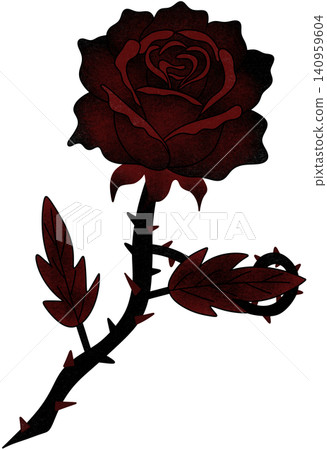 halloween black rose 140959604