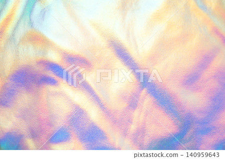 Holographic iridescent pastel foil texture background with dreamy abstract shimmer and soft rainbow light Holographic iridescent pastel foil texture background with dreamy abstract shimmer and soft rainbow light 140959643