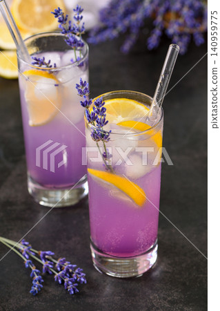 Homemade Lavender Lemonade 140959775
