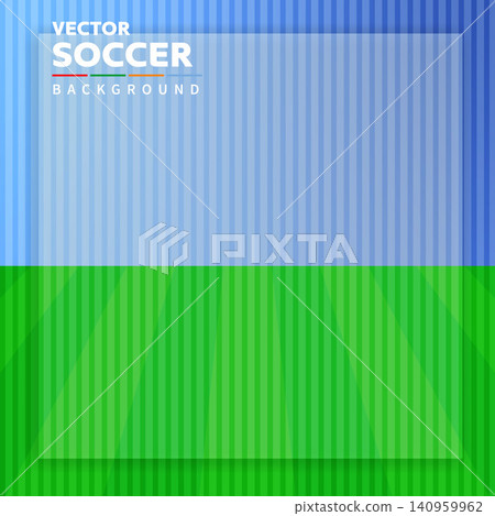 Modern Soccer Stadium Background Template for Sports Poster and Match Presentation Modern Soccer Stadium Background Template for Sports Poster and Match Presentation 140959962
