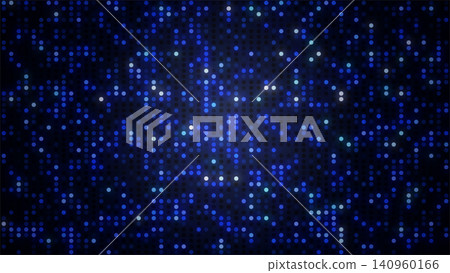 Sparkling blue LED dot background Sparkling blue LED dot background 140960166