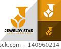 Letter J Jewelry Star Logo Logos Design Element Stock Vector Illustration 140960214