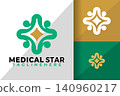 Medical Star Care Logo Logos Design Element Stock Vector Illustration 140960217