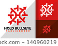 Letter H Bullseye Logo Logos Design Element Stock Vector Illustration 140960219