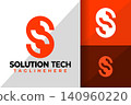 Letter S Solution Tech Logo Logos Design Element Stock Vector Illustration 140960220