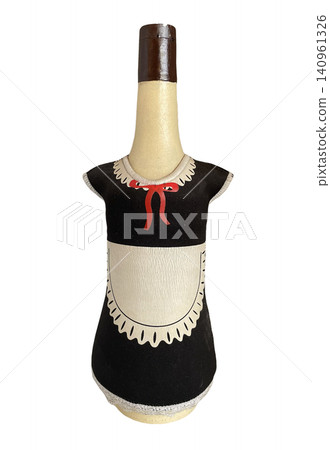 Decorative Bottle in Maid Uniform Costume Decorative Bottle in Maid Uniform Costume 140961326