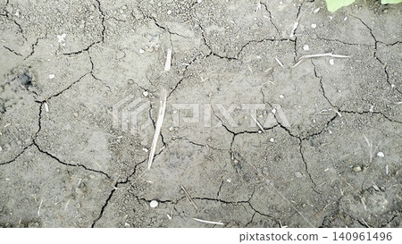 Dry Cracked Earth Texture Background Close Up Dry Cracked Earth Texture Background Close Up 140961496