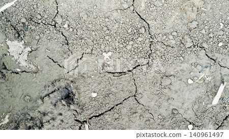 Dry Cracked Earth Texture Background Close Up Dry Cracked Earth Texture Background Close Up 140961497