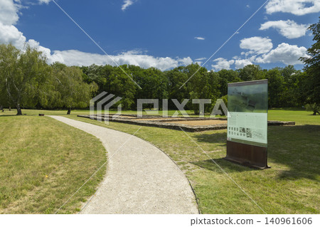 Mikulcice historic Slavonic fortified settlement ruins in Czechia Mikulcice historic Slavonic fortified settlement ruins in Czechia 140961606