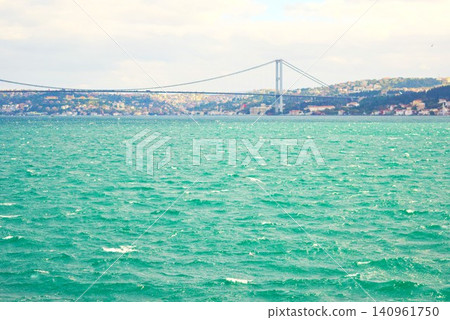 Views of the Bosphorus Strait from a cruise ship Views of the Bosphorus Strait from a cruise ship 140961750