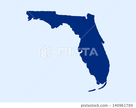 Doodle-style illustration of the Florida state map, featuring the recognizable shape of Florida in a simple, hand-drawn design. Doodle-style illustration of the Florida state map, featuring the recognizable shape of Florida in a simple, hand-drawn design. 140961789
