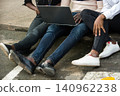 group of students working in team 140962238