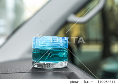 Stylish air freshener on dashboard in car Stylish air freshener on dashboard in car 140962844