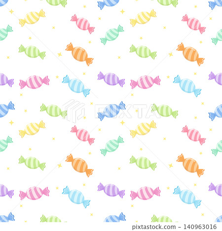 Cute Colorful Pastel Striped Candy Seamless Pattern Background Cute Colorful Pastel Striped Candy Seamless Pattern Background 140963016