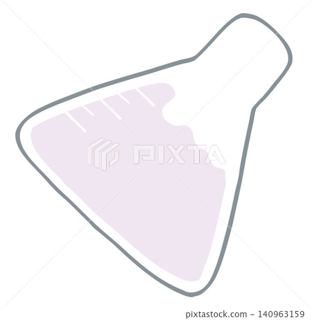 Die-cut memo frame, triangular flask Die-cut memo frame, triangular flask 140963159