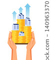 real estate investment and property value growth with rising house prices 140963370